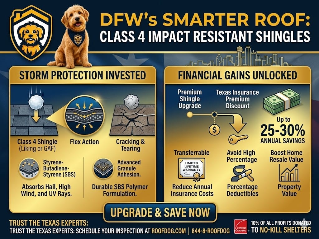 Class 4 Impact Resistant Shingles: Are They Worth It for DFW Homes?