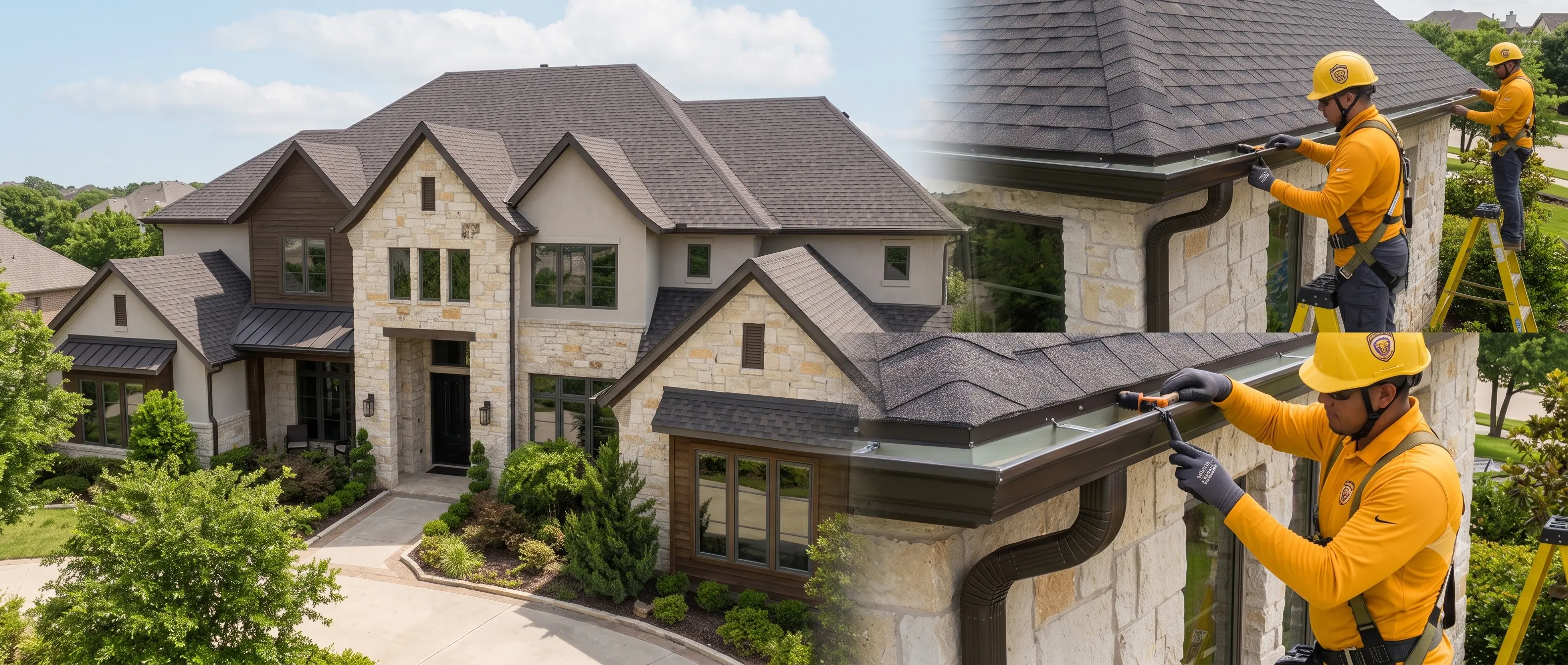RoofDog gutter installation in Southlake, Texas